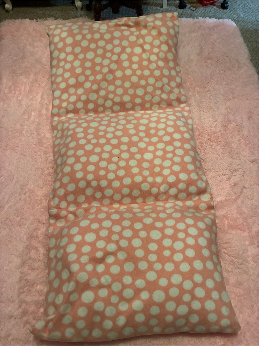 2  (1 Pink and 1 blue and white Polka Dot) Kids Floor Bed